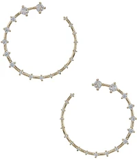 Gemma Layne Open Cubic Zirconia Stones Orbital Earrings