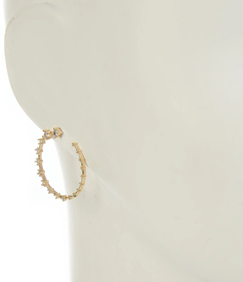 Gemma Layne Open Cubic Zirconia Stones Orbital Earrings