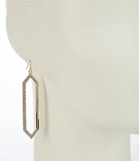 Gemma Layne Open Diamond Stone Drop Earrings
