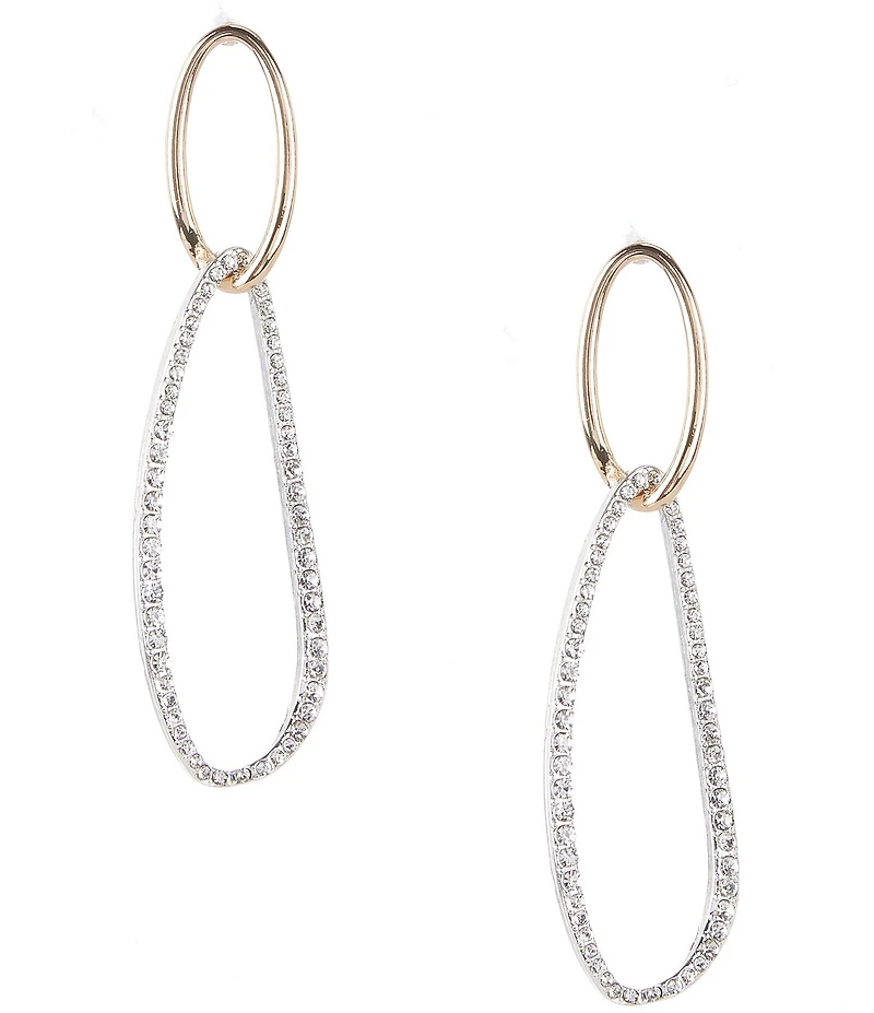 Gemma Layne Organic Double Oval Drop Earrings