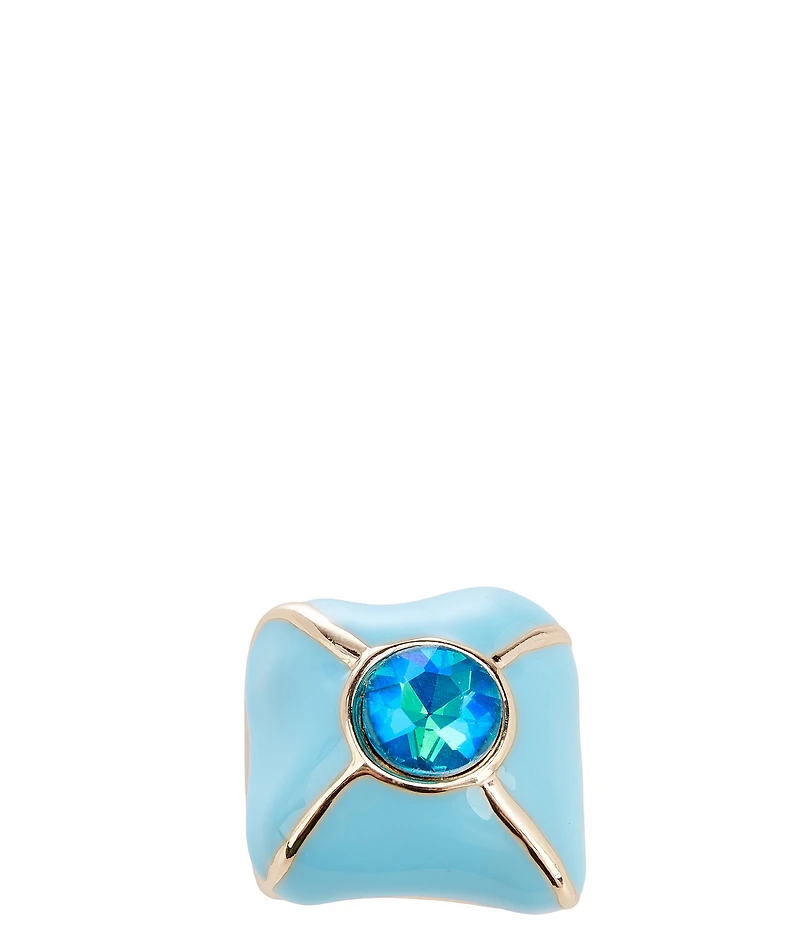 Gemma Layne Organic Stone Enamel Statement Ring
