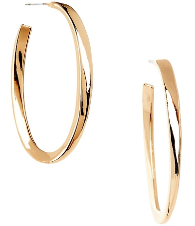 Gemma Layne Oval Hoop Earrings