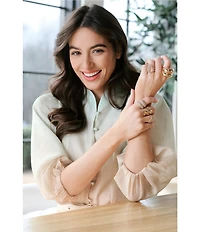Gemma Layne Pave Coil Statement Ring