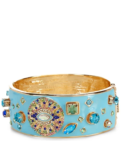 Gemma Layne Pave Eye Stone Bangle Bracelet
