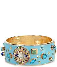 Gemma Layne Pave Eye Stone Bangle Bracelet