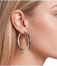 Gemma Layne Pave Twist Hoop Earrings