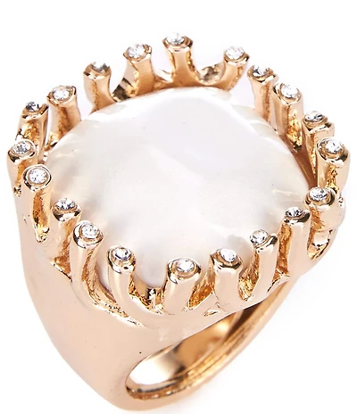 Gemma Layne Pearl Statement Ring