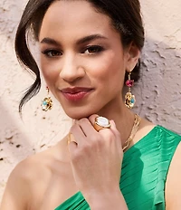 Gemma Layne Pearl Molten Statement Ring