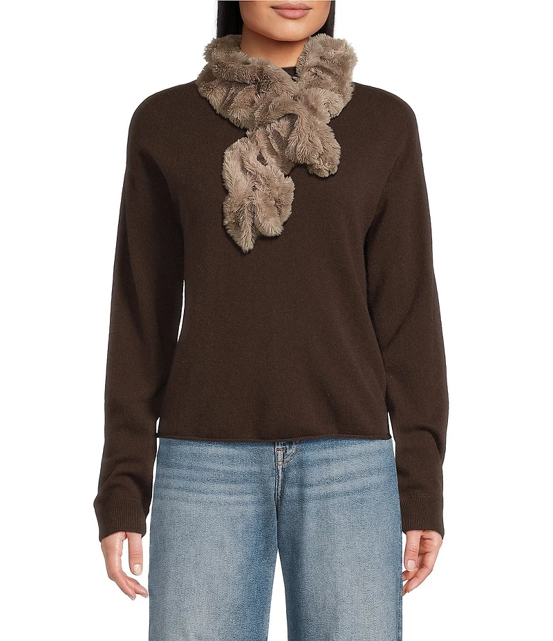 Gemma Layne Pull Through Faux Fur Slink Neck Wrap