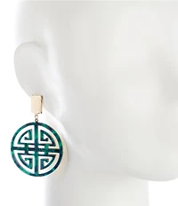 Gemma Layne Resin Cutout Orbital Drop Earrings