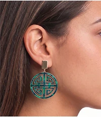 Gemma Layne Resin Cutout Orbital Drop Earrings