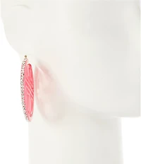 Gemma Layne Resin Geo Statement Hoop Earrings