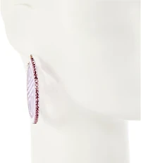 Gemma Layne Resin Geo Statement Hoop Earrings