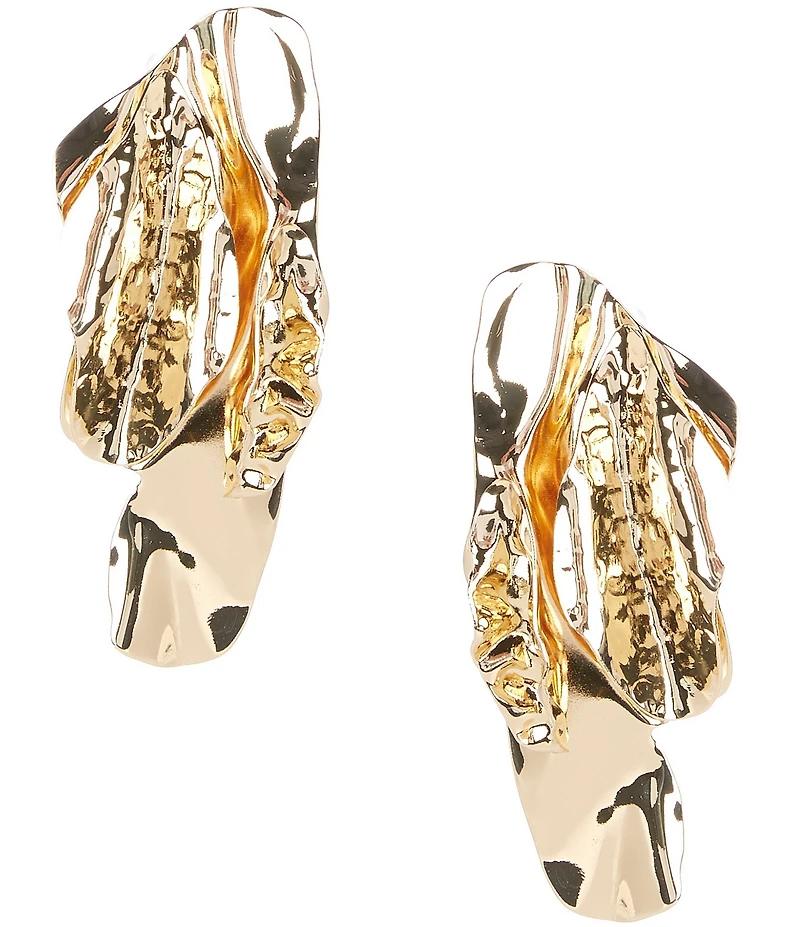 Gemma Layne Sculptural Metal Drop Earrings