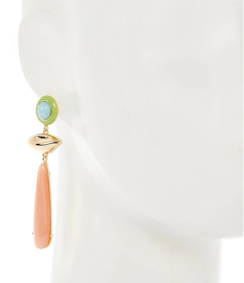 Gemma Layne Semi Precious Drop Statement Earrings