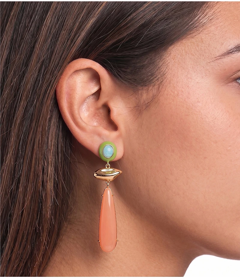 Gemma Layne Semi Precious Drop Statement Earrings