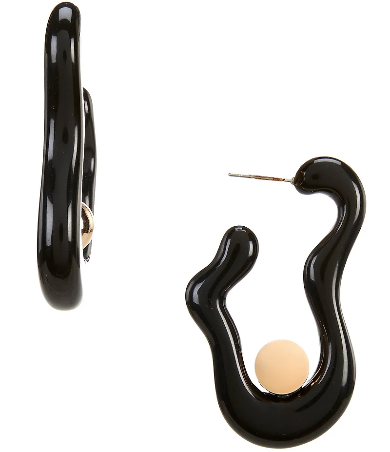 Gemma Layne Squiggle Ball Resin Drop Earrings