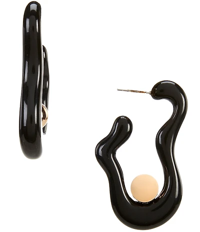 Gemma Layne Squiggle Ball Resin Drop Earrings