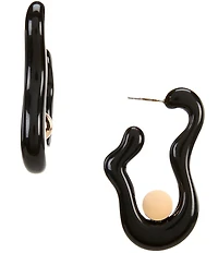 Gemma Layne Squiggle Ball Resin Drop Earrings