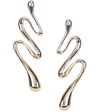 Gemma Layne Puffy Squiggle Drop Earrings