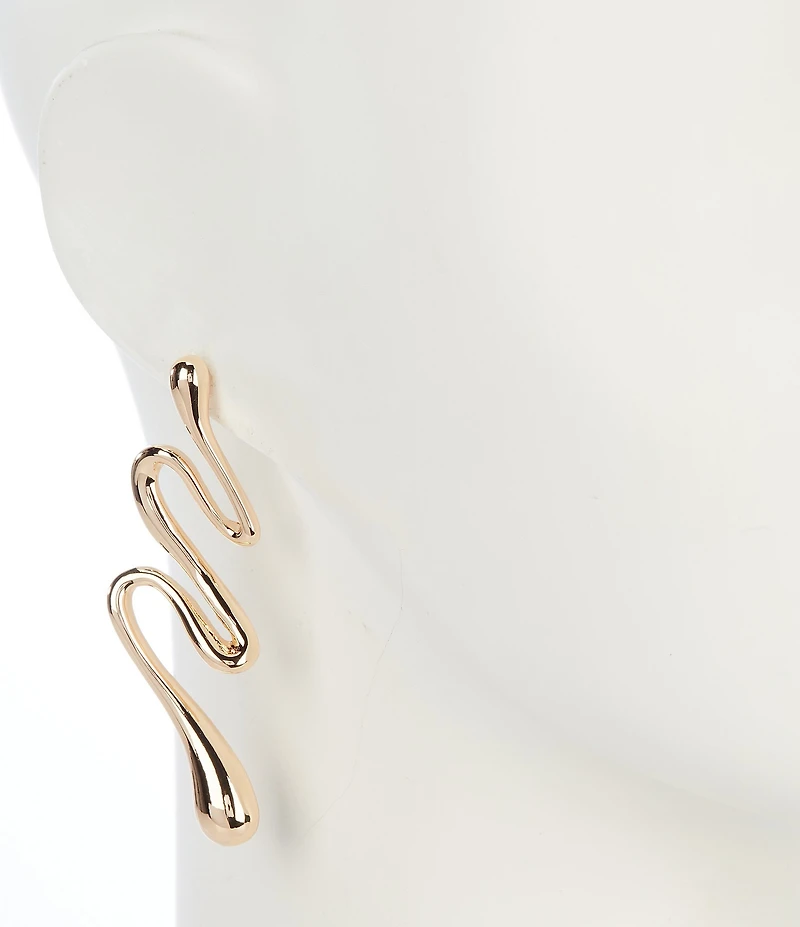 Gemma Layne Puffy Squiggle Drop Earrings