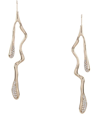 Gemma Layne Squiggle Pave Linear Earrings