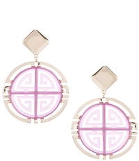 Gemma Layne Statement Geo Resin Drop Earrings