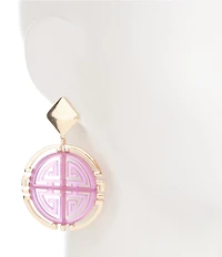 Gemma Layne Statement Geo Resin Drop Earrings