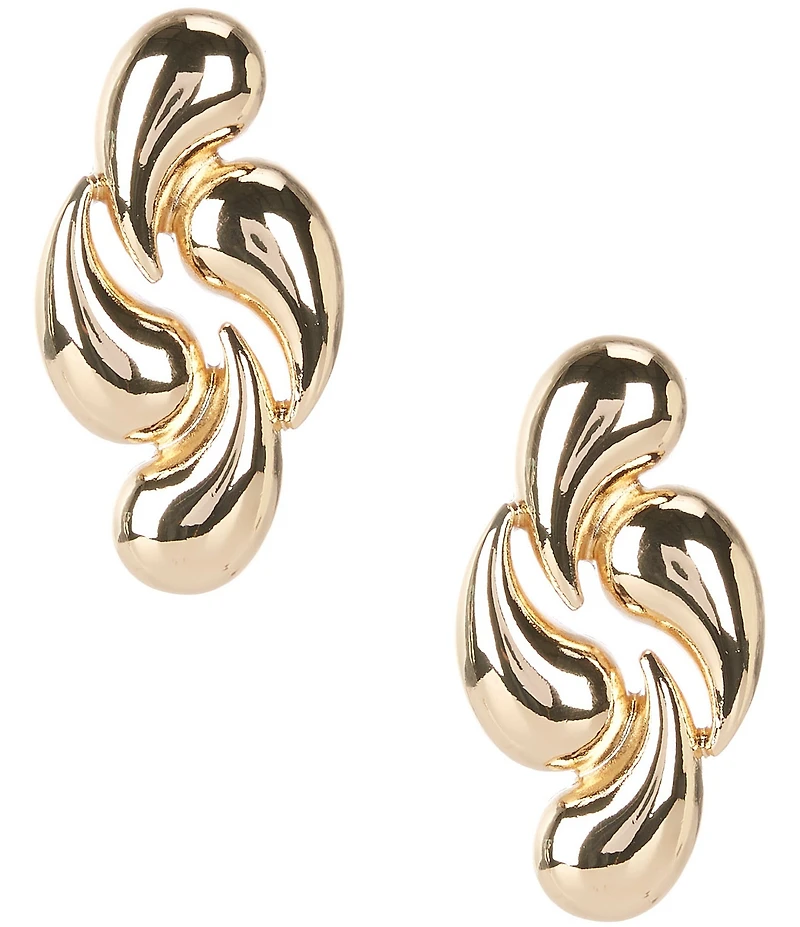 Gemma Layne Statement Swirl Drop Earrings