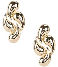 Gemma Layne Statement Swirl Drop Earrings