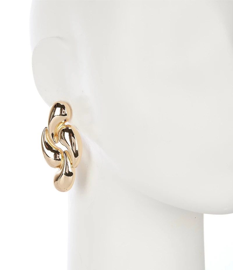 Gemma Layne Statement Swirl Drop Earrings