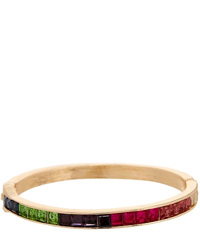 Gemma Layne Stone Hinge Bangle Bracelet