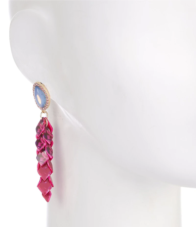 Gemma Layne Stone Post Shakey Drop Earrings