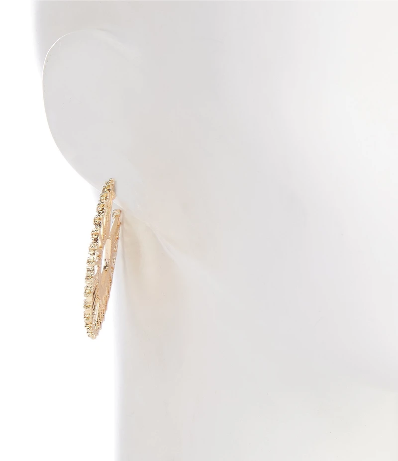 Gemma Layne Stud Wheel Hoop Earrings
