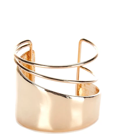 Gemma Layne Textured Metal Wire Sculptural Cuff Bracelet