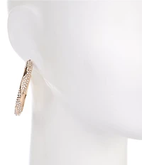Gemma Layne Thick Pave Hoop Earrings