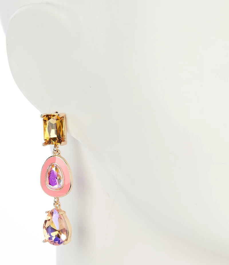Gemma Layne Triple Stone Linear Earrings