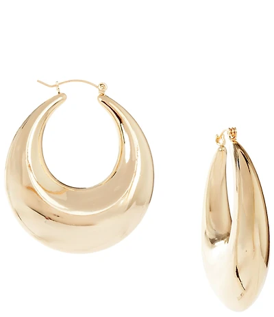 Gemma Layne Tubular Chunky Hoop Earrings