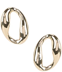 Gemma Layne Wavy Metal Orbital Drop Earrings
