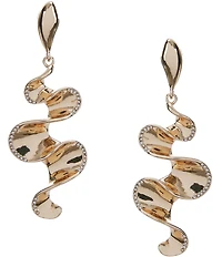 Gemma Layne Wavy Statement Drop Earrings