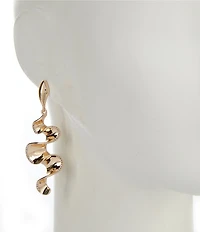 Gemma Layne Wavy Statement Drop Earrings