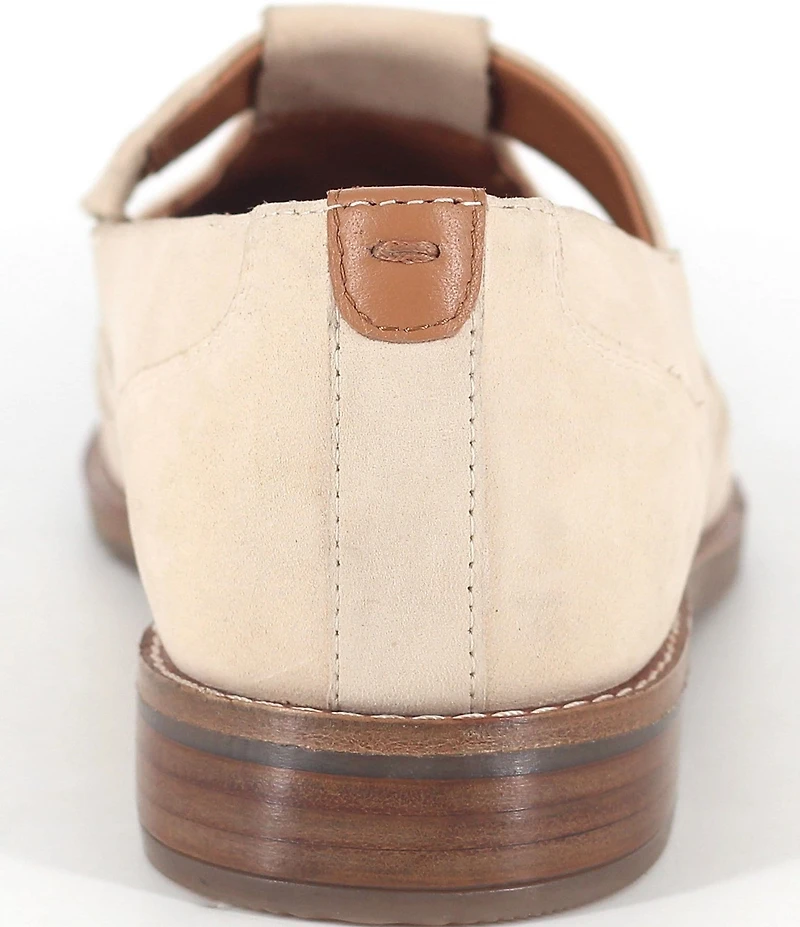 Gentle Souls Argyle Leather Woven Detail Loafers