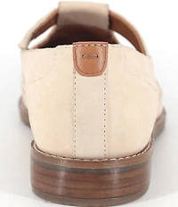 Gentle Souls Argyle Leather Woven Detail Loafers