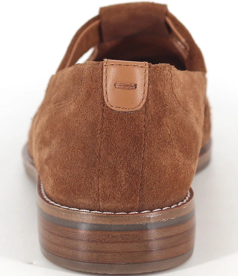 Gentle Souls Argyle Suede Woven Detail Loafers