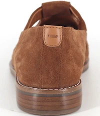 Gentle Souls Argyle Suede Woven Detail Loafers