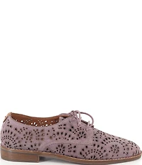 Gentle Souls Aronson Laser Cut Perforation Suede Oxfords