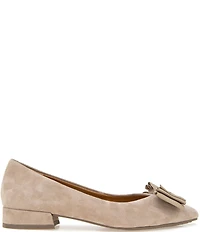 Gentle Souls Atlas Suede Bow Dress Flats