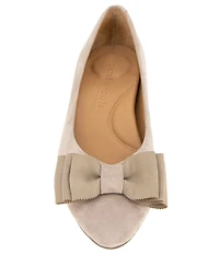 Gentle Souls Atlas Suede Bow Dress Flats