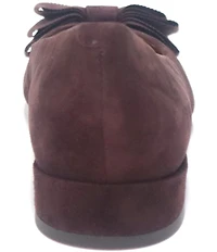 Gentle Souls Atlas Suede Bow Dress Flats