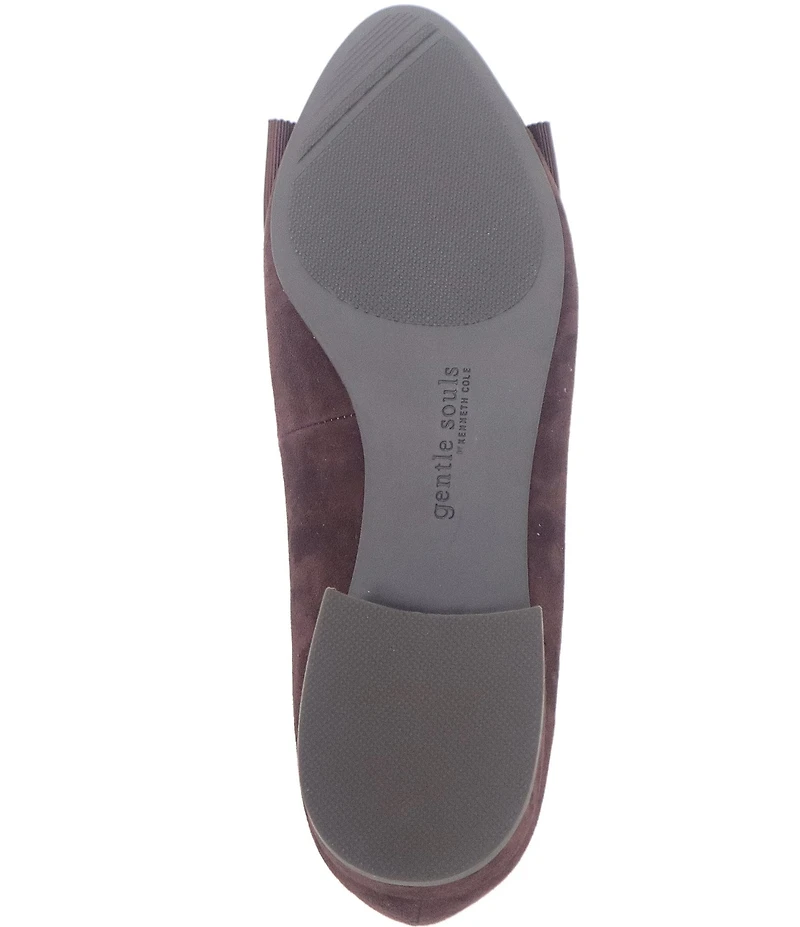 Gentle Souls Atlas Suede Bow Dress Flats